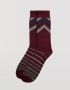 Ysabel Mora Y22891 Μάλλινη Ανδρική Κάλτσα 1 ζευγάρι από ανκορά, ΜΠΟΡΝΤΟ